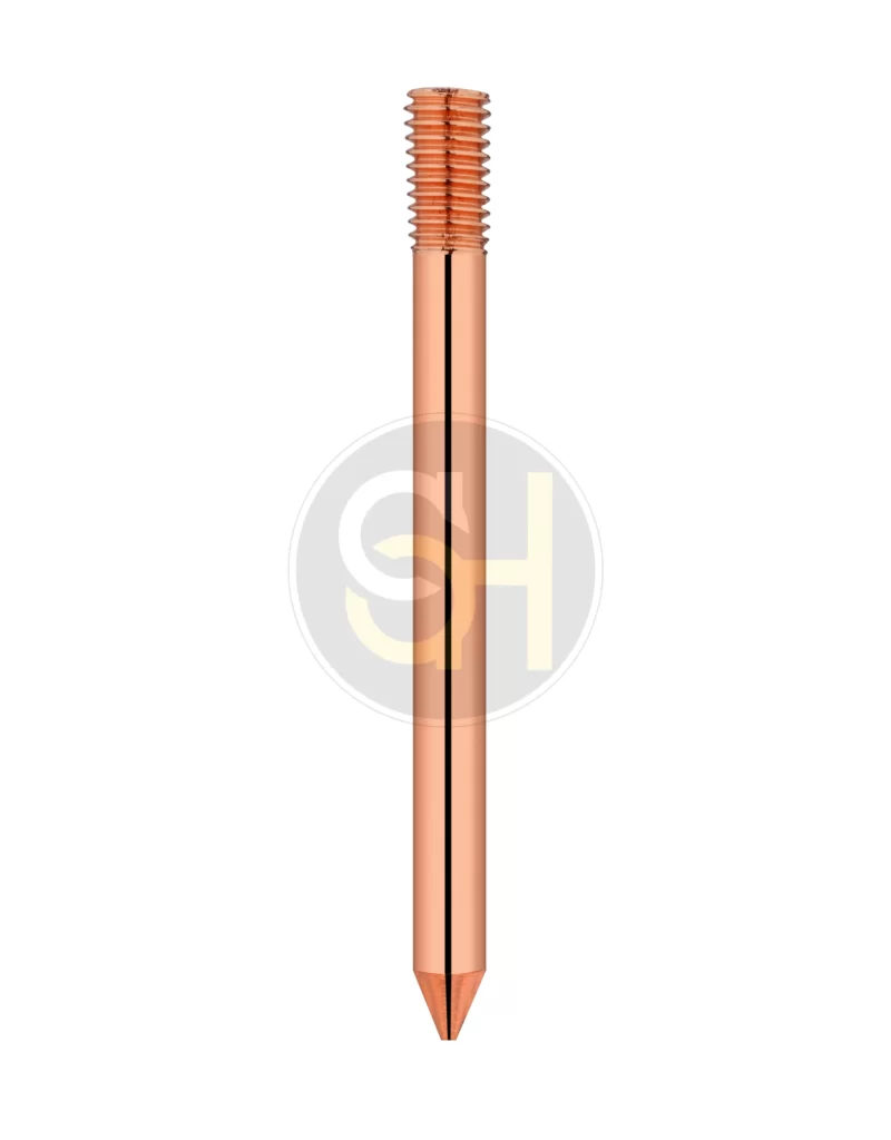 Copper bonded Earthing Rod with Thread and Point