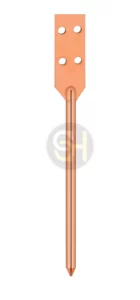 Copper bonded Earthing Rod with point and clamp